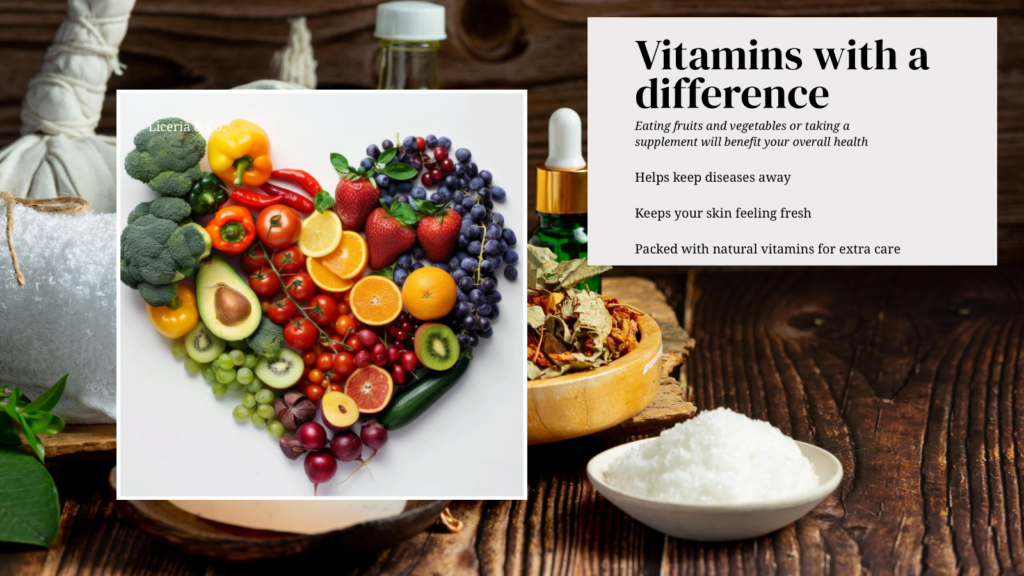 vitamins with a difference